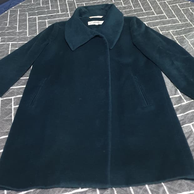 (한정판) 카루소 장광효 컬렉션 앙고라70% 미디코트 다크그린 (66)