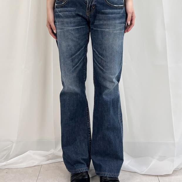 Sweet Camel 빈티지 워싱 세미 부츠컷 팬츠