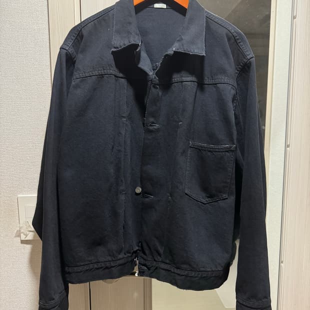 (50)아프레쎄 26ss type1 블랙데님자켓 커스텀