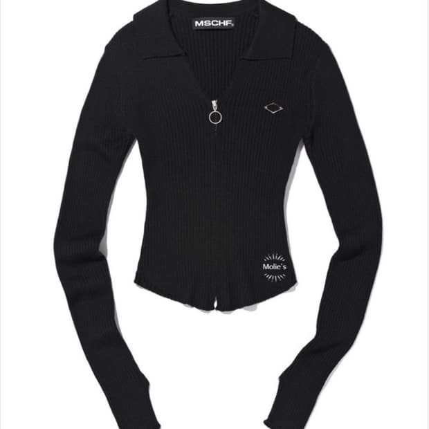 미스치프 니트 롱슬리브 셔츠