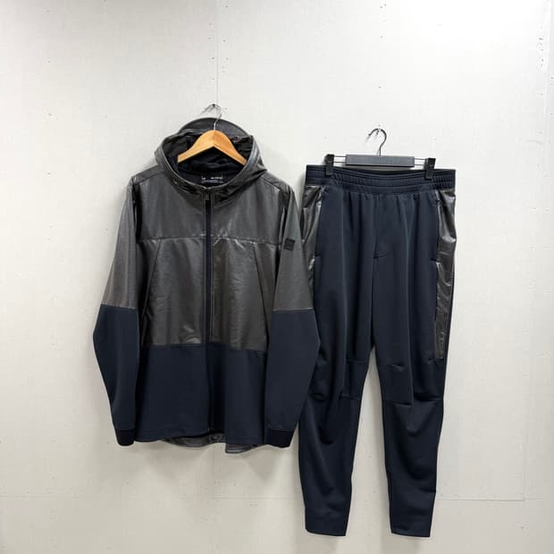 남성 XL-XXL / 언더아머 콜드기어 후드집업+팬츠 세트 셋업