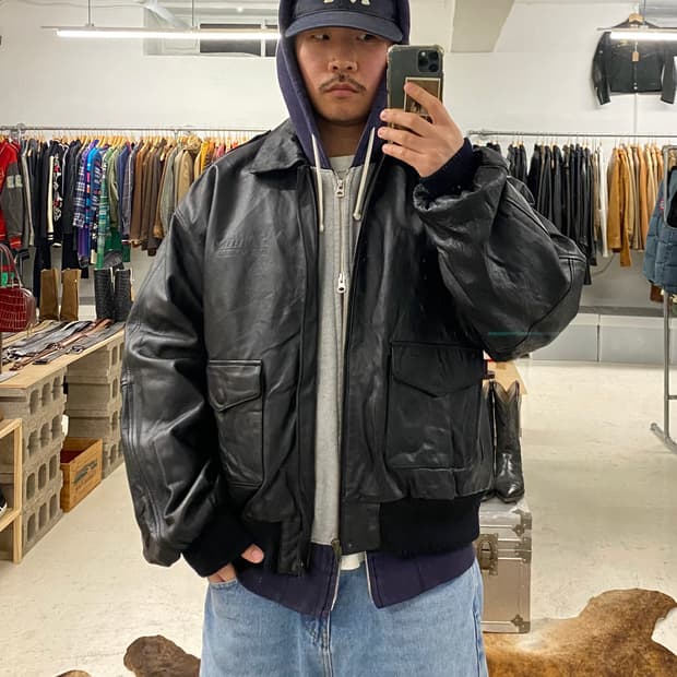 VTG A-2 leather jacket 핀터레스트 레더 자켓