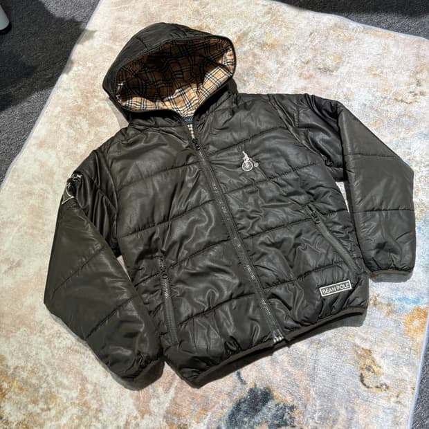 빈폴 빈티지 후드패딩 자켓