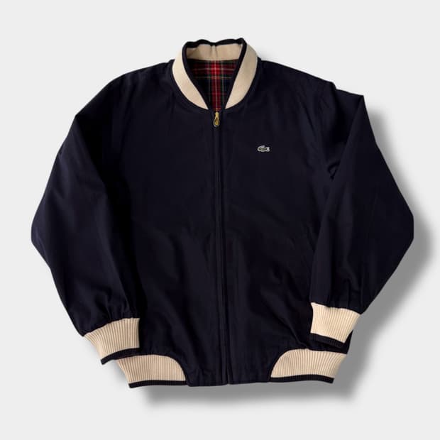 라코스테 00‘s 루즈핏 양면 모직 블루종 자켓