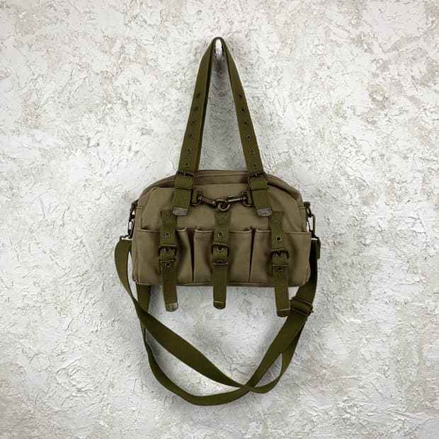 LIZZY D NOVAK 유틸리티 멀티 벨티드 카고 토트 백