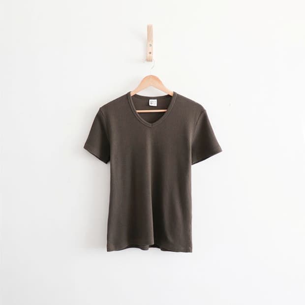 Alpha Industries v-neck waffle T-shirt