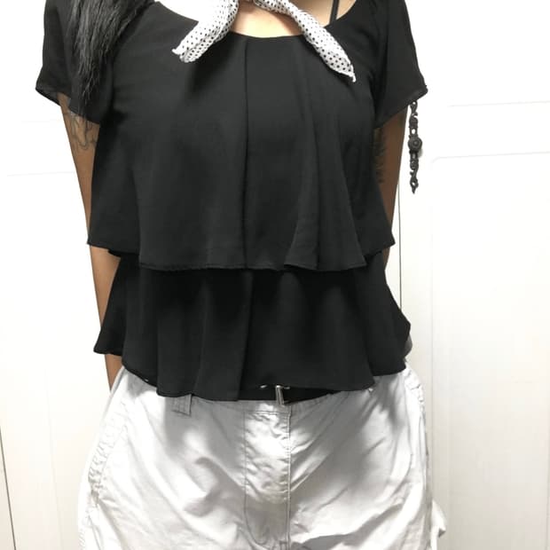 캉캉 black blouse