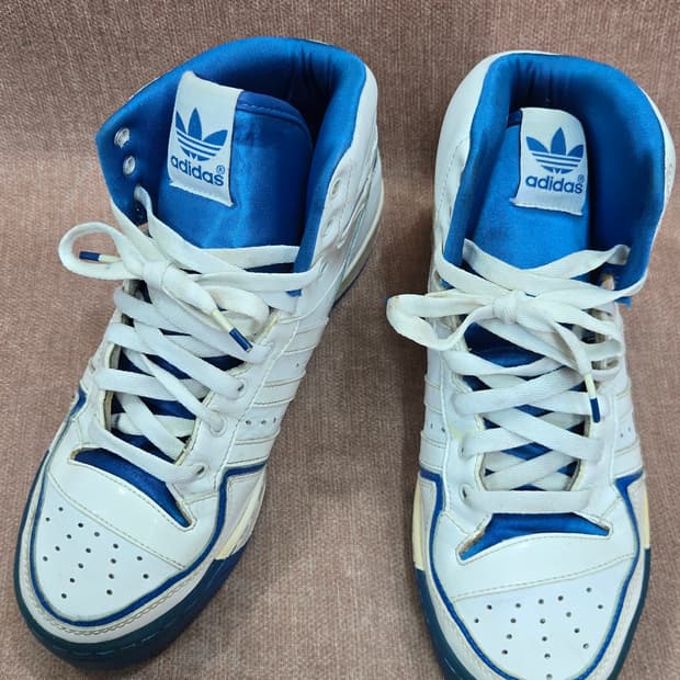 아디다스 270mm- 오리지널스 블루버드 하이 스니커즈 농구화