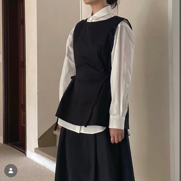 파치먼트프롬 리본 레이어드 베스트
