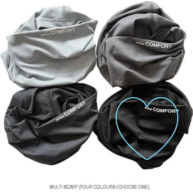 지초이 멀티 스카프 블랙 미사용 새상품