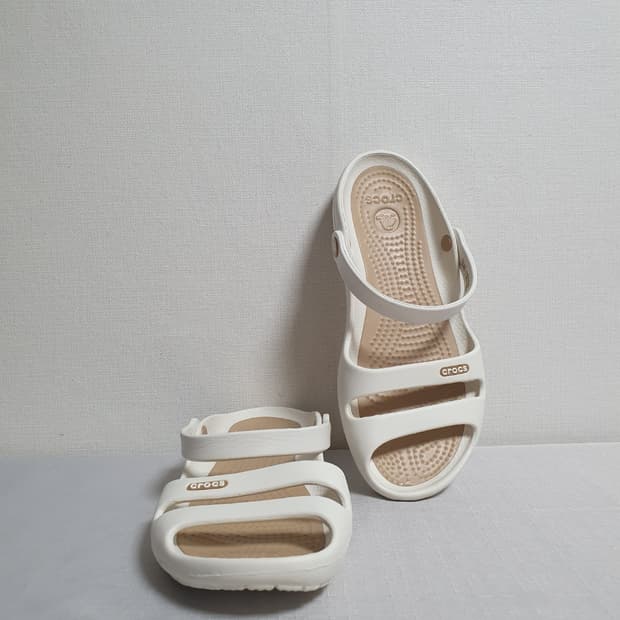 250mm 크록스 클레오2 여성 샌들 화이트 W8