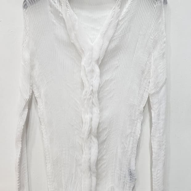 이세이미야케 Fete 블라우스+오버핏롱셔츠 2사이즈 2벌일괄