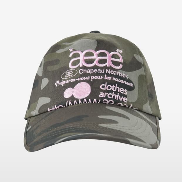 aeae WEB LOGO CAMO 모자