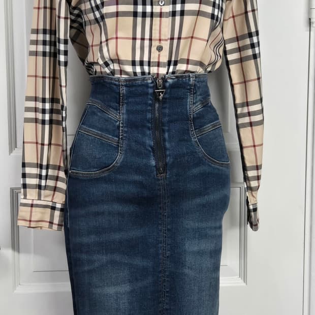 버버리런던 체크셔츠