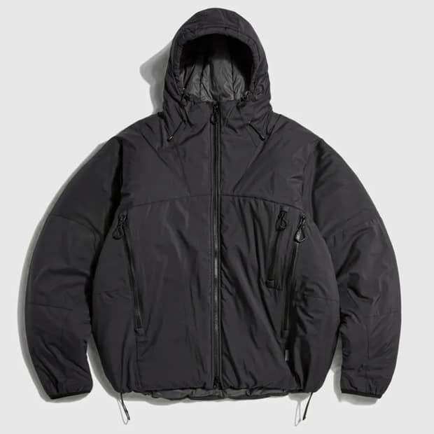 에스피오나지 인슐레이티드 하이킹 자켓 패딩 블랙