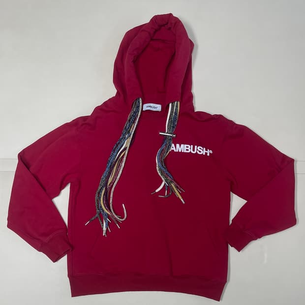 AMBUSH 엠부쉬 레드 후드티