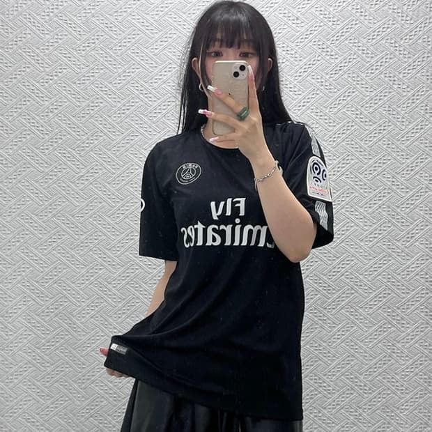 나이키 스포티 파리생제르망 음바페 유니폼 져지 반팔티 L C13494