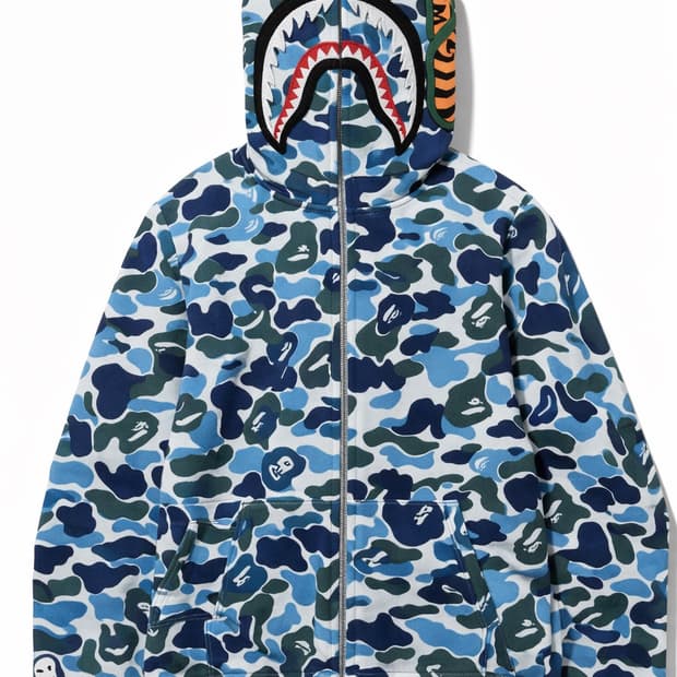 베이프 샤크 후드 블루 급처