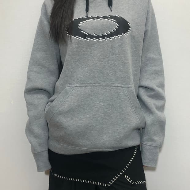 빈티지 오클리 그레이 후디