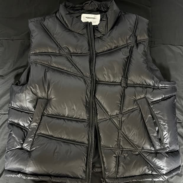 노메뉴얼 패딩조끼 유광 L