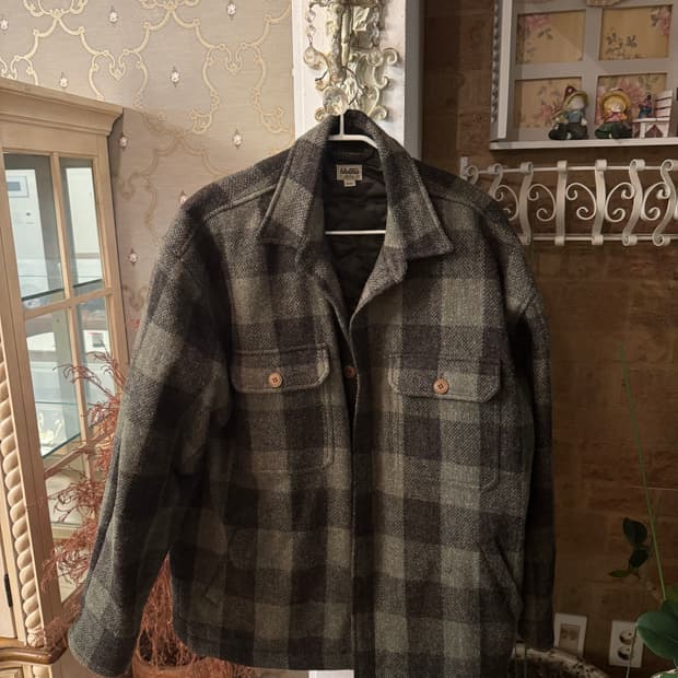 카키스 해리스 트위드 울 자켓