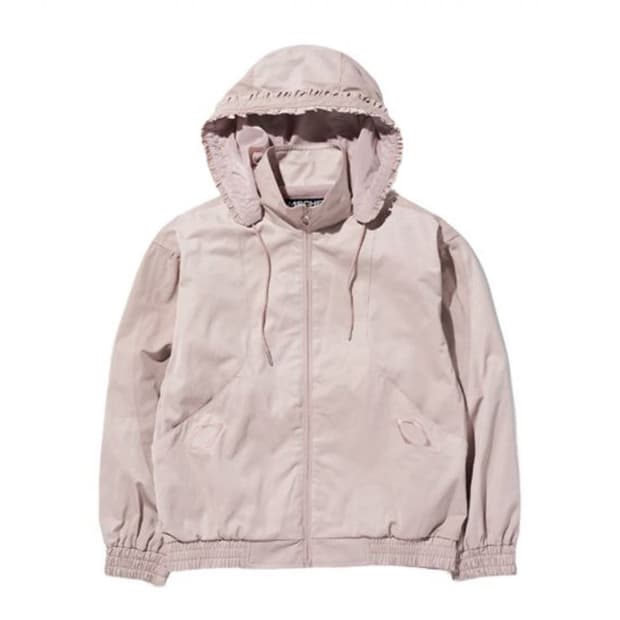 미스치프 보넷 후드 자켓 핑크 베이지 M