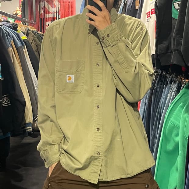[IM] carhartt 칼하트 겨자 긴팔셔츠