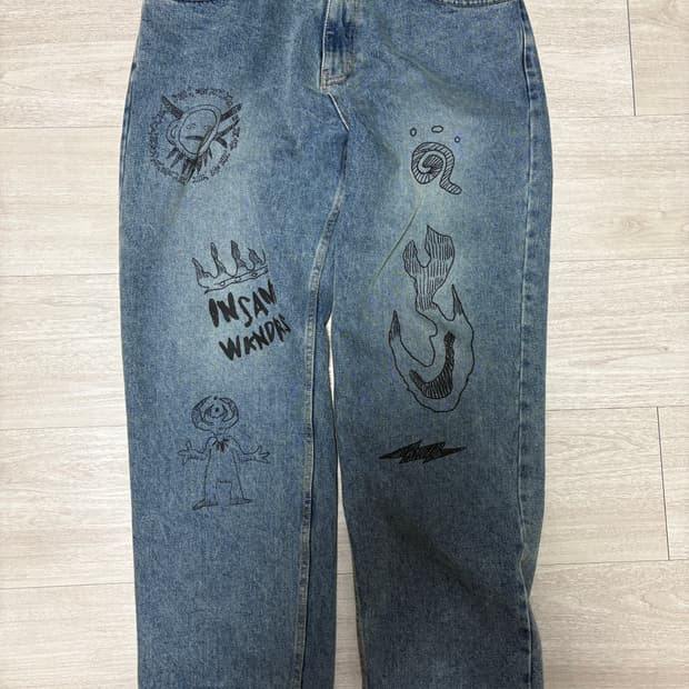 인세인개러지x위캔더스 데님팬츠