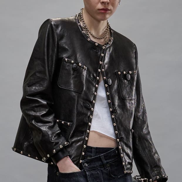 [스키즈 필릭스님 착용] R13 24fw 스터드 레더 자켓
