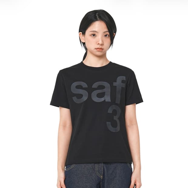 사파리스팟 1/2 베이직 사파리 티셔츠 블랙