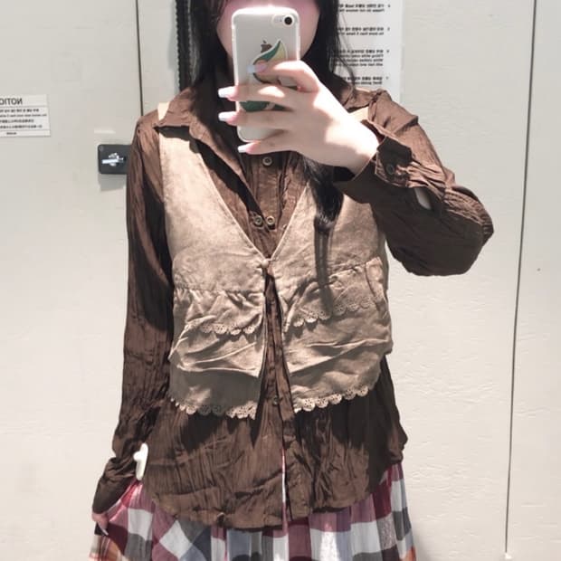 빈티지 브라운보헤미안 세트 모리 패치