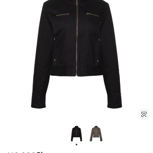 러프넥 블루종 자켓 블랙 s