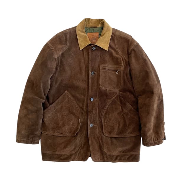 80's 골든베어 스웨이드 헌팅 자켓