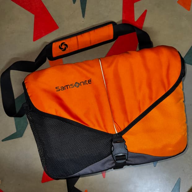Samsonite Orange Messenger Shoulder Bag