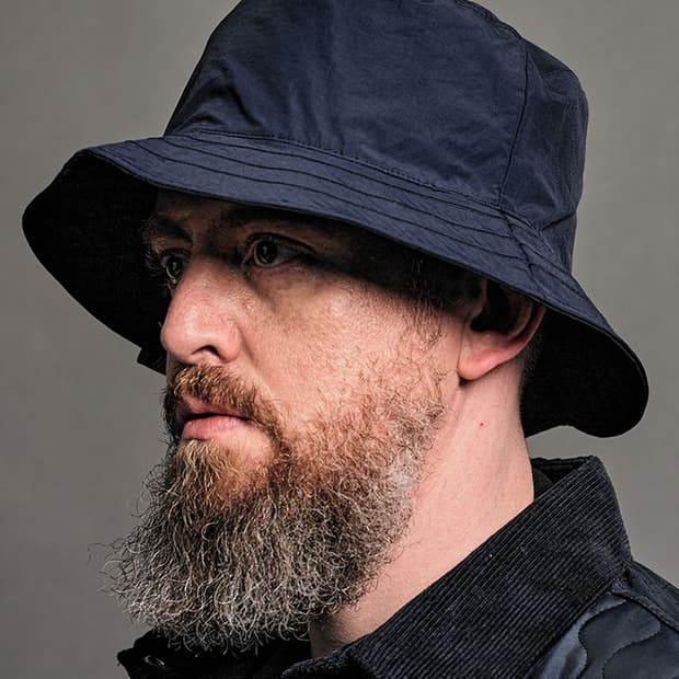 페프 스튜디오 네이비/블랙 리버시블 사파리햇 새제품