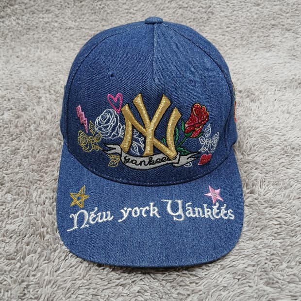 MLB 뉴욕 양키스 페티로즈 데님 볼캡