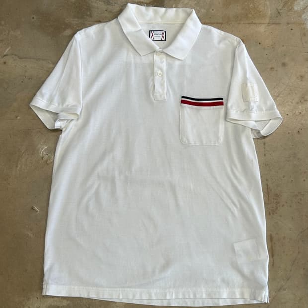 🫶🏻 몽클레어 감마블루 White 카라 반팔티 🫶🏻