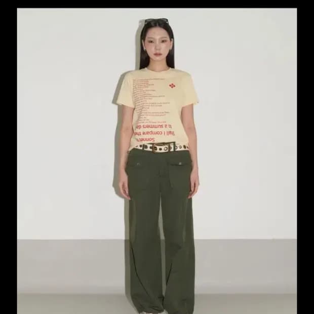 헤레틱 SONNET 18 T-SHIRT 반팔티셔츠 버터색