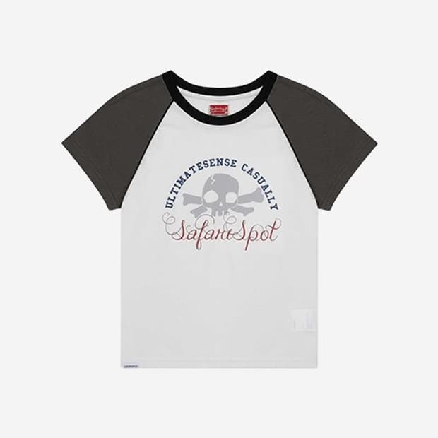 사파리스팟 - 1/2 MULTI SKULL RAGLAN TEE