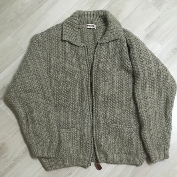 맥그리거 니트 집업