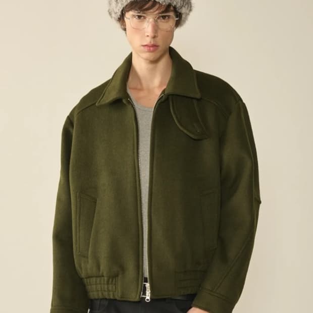 [새 상품/택o] 키네토 - 디스트로이드 컷팅 밴딩 자켓 '카키' (L)