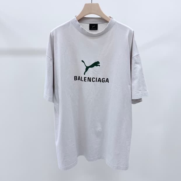 [A급/3] 25ss 발렌시아가 x 푸마 반팔 티셔츠 화이트