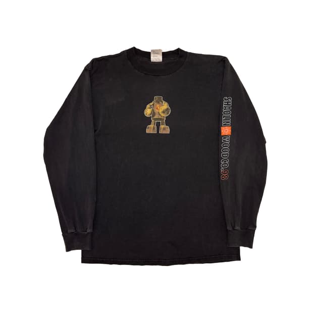 90’s Shaolin worldwide 롱슬리브 티셔츠
