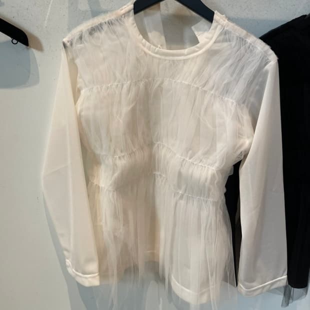 꼼데가르송 타오 TAO 25SS 튤 블라우스