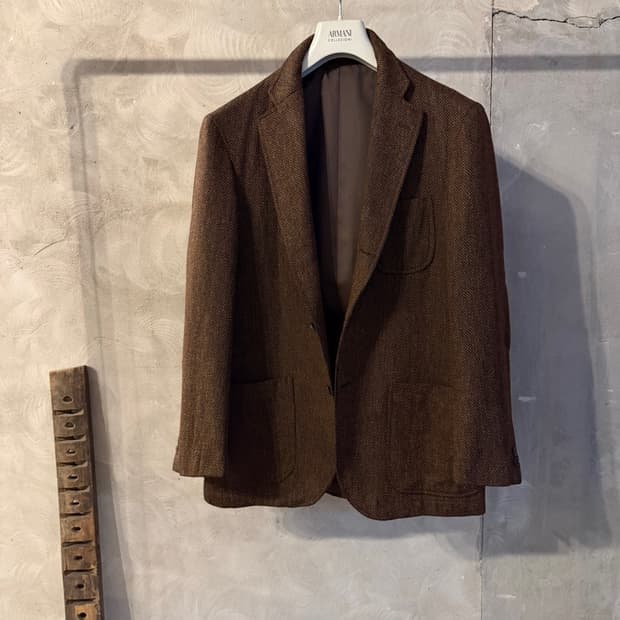 제이프레스 헤링본 트위드 자켓 남성100