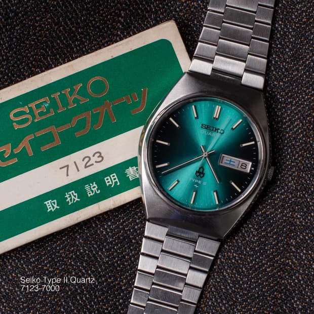 세이코 타입 2 쿼츠 7123-7000 빈티지 시계