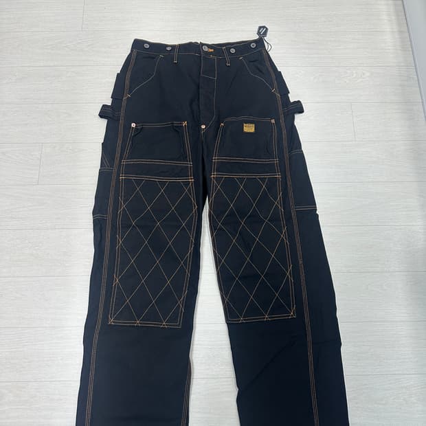 캐피탈 씬 캔버스 럼버 팬츠 블랙 1사이즈