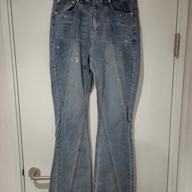 [낫포너드] 워시드 부츠컷 데님 XL