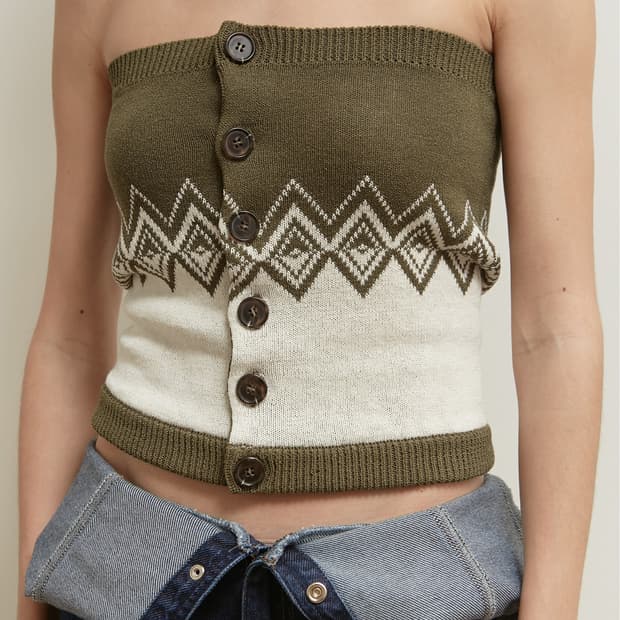 salty pebble NORDIC BUTTON TOP (새 제품)
