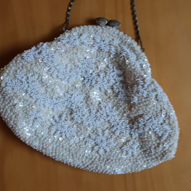 cloud beaded frame mini bag